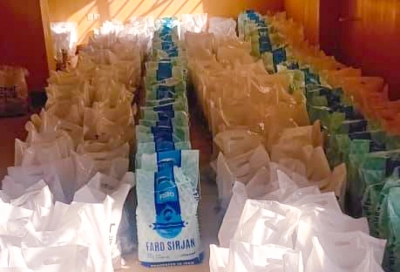 توزیع 150 بسته معیشتی بین نیازمندان حاجی آباد